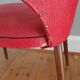 Paire de chaises vintage rouge