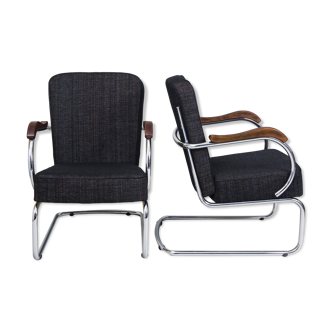 Ensemble de deux fauteuils du milieu du siècle fabriqués en Tchéquie des années 1960 par Kovona