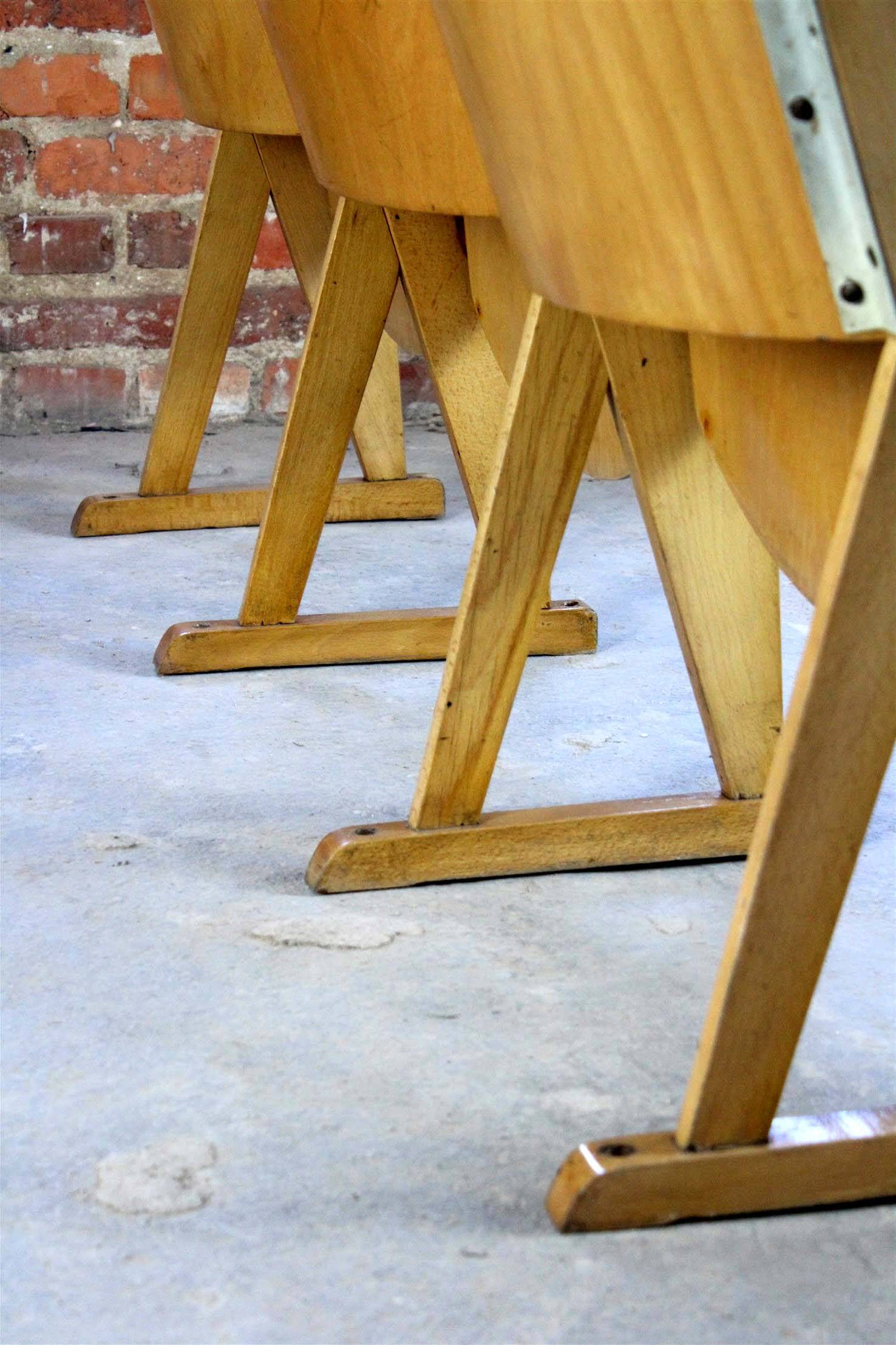 Chaises de cinéma vintage de Ton, années 1960, ensemble de 13
