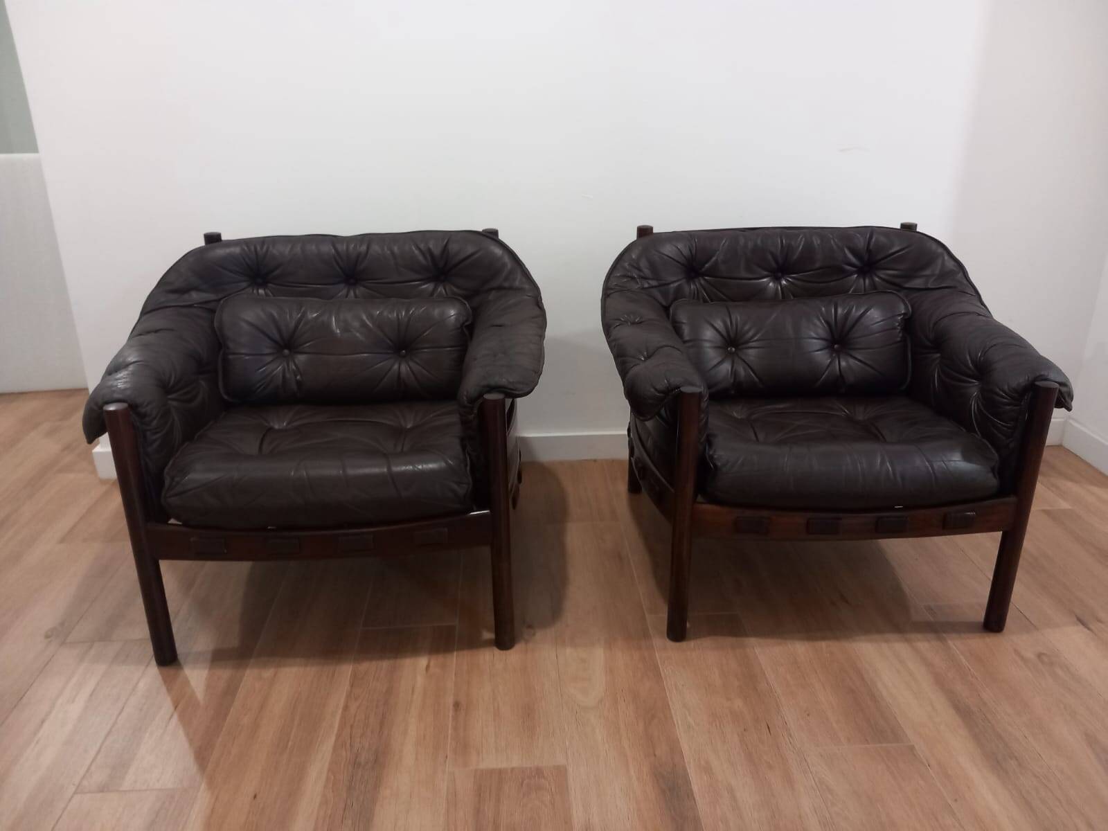 Pair of armchairs by Arne Norell Sweden 1960s