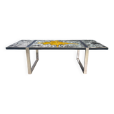 Table basse en céramique par Jean D'Asti, France, années 1960.