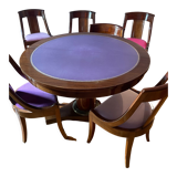 Empire style dining room: extendable table and 6 chairs