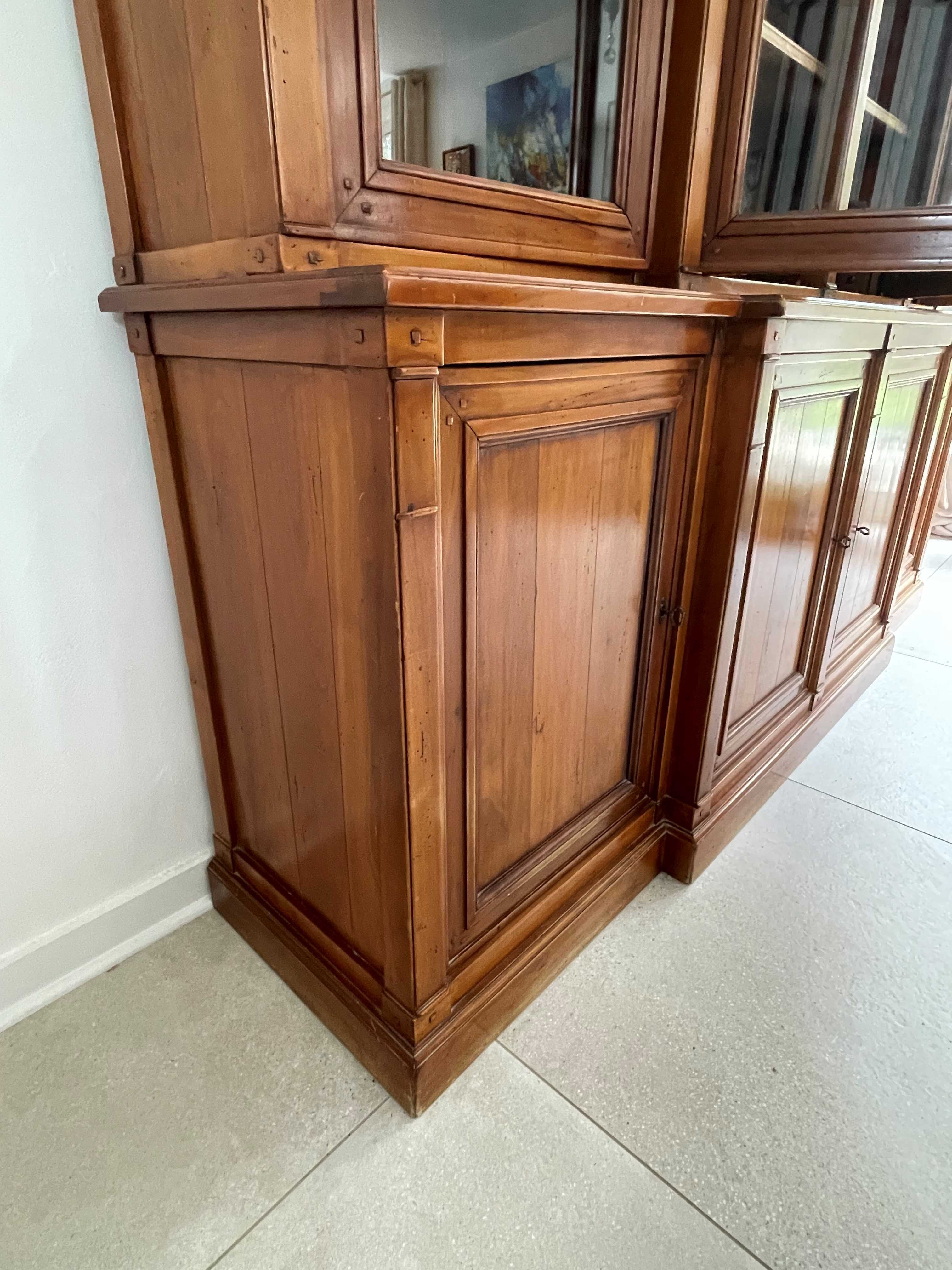 Directoire two-body 4-door bookcase