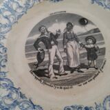 Lot de 3 assiettes de Gien Les Mathurins