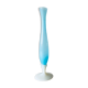 Vase ancien en opaline bleue et blanche