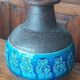 Aldo Londi for Bitossi. Rimini-Blue glazed ceramic vase, vintage design