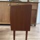 Vintage Danish teak commode with beautiful handles.