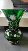 Monaco/Monte Carlo Glassworks vase. Emerald green blown glass