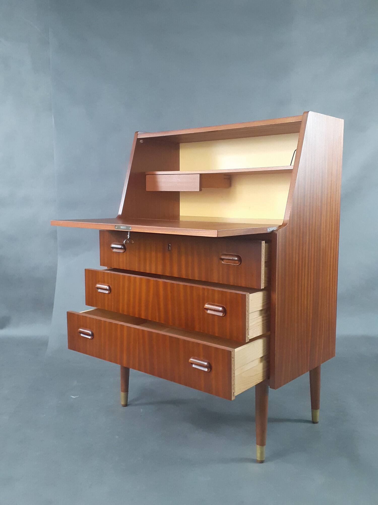 Norwegian Secretary 3 drawers, 1960s