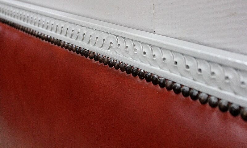 Beech children's bench, Louis XVI style, Early 20th century