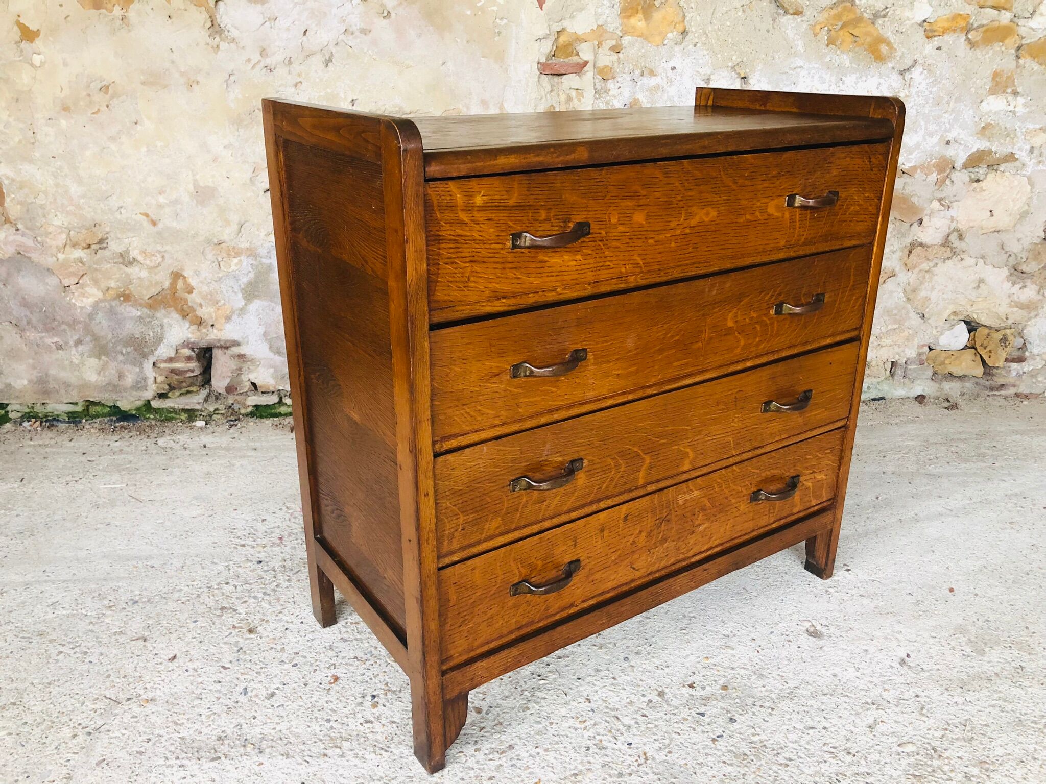 Vintage chest of drawers with 4 drawers, 50s /60