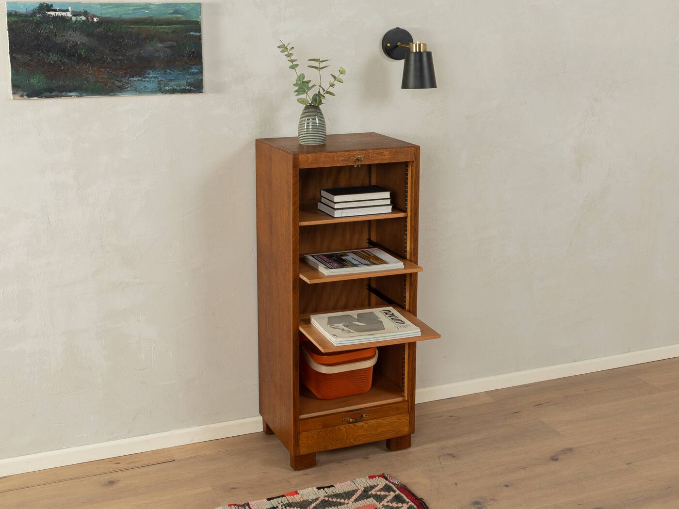 Art déco roller shutter cabinet