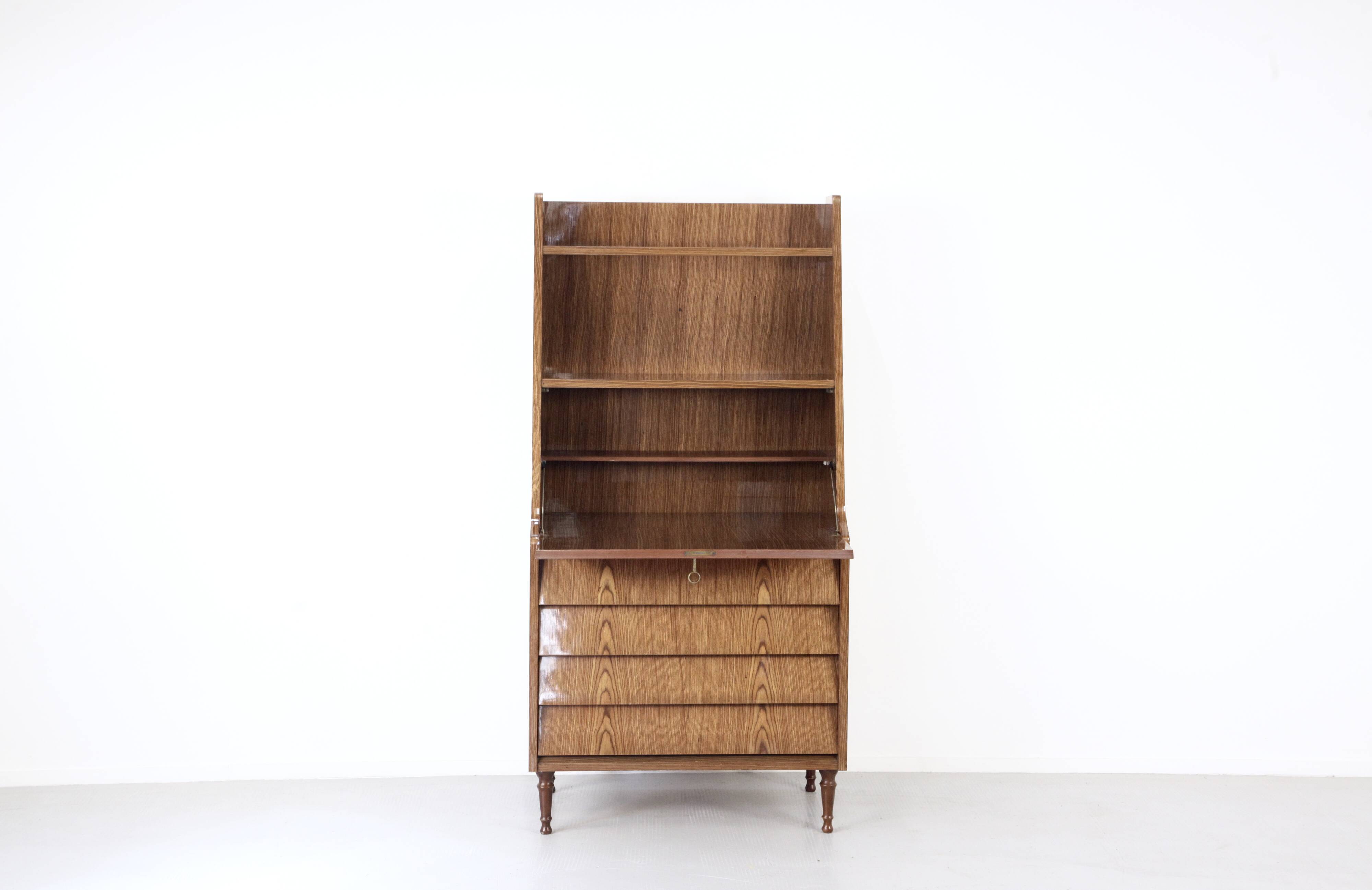 Midcentury italian bureau in teak