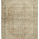 Handwoven one-of-a-kind anatolian beige carpet 195 cm x 300 cm