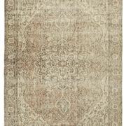 Handwoven one-of-a-kind anatolian beige carpet 195 cm x 300 cm