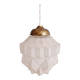 Art Deco pendant lamp in satin glass, 1920s-30s