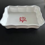 Provençal dish with coral decoration