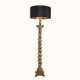 Antique Italian gilt wood standing floor lamp