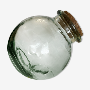 Glass candy jar