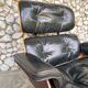 Eames Lounge Chair 670 & Ottoman 671 in rosewood, Herman Miller