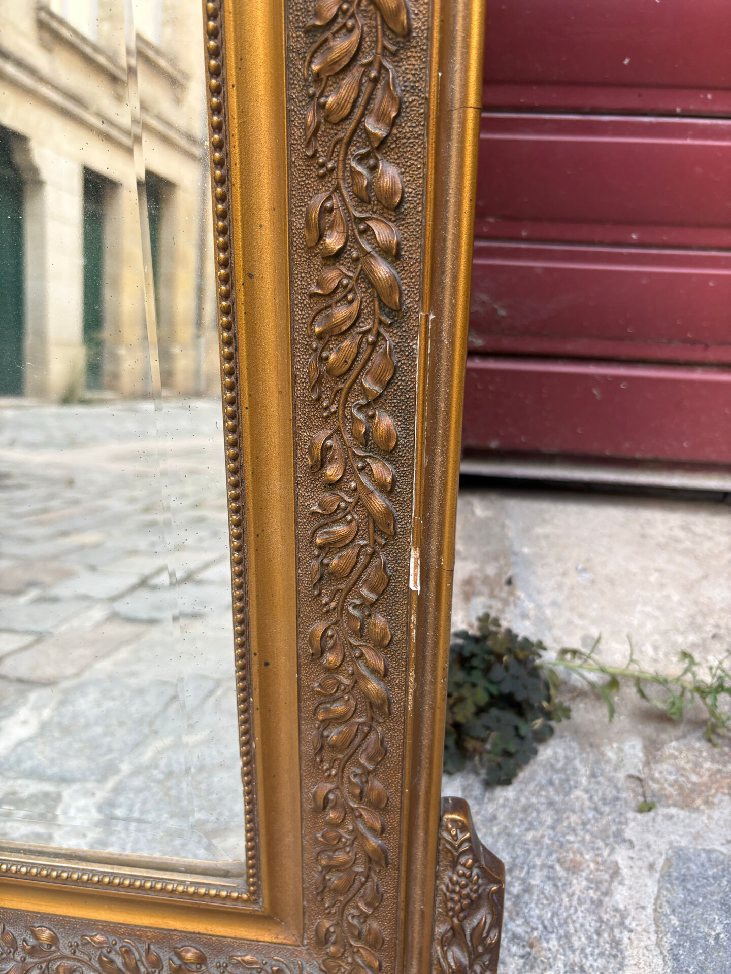 Antique gilded mirror