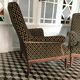 Vintage armchairs and rests feet