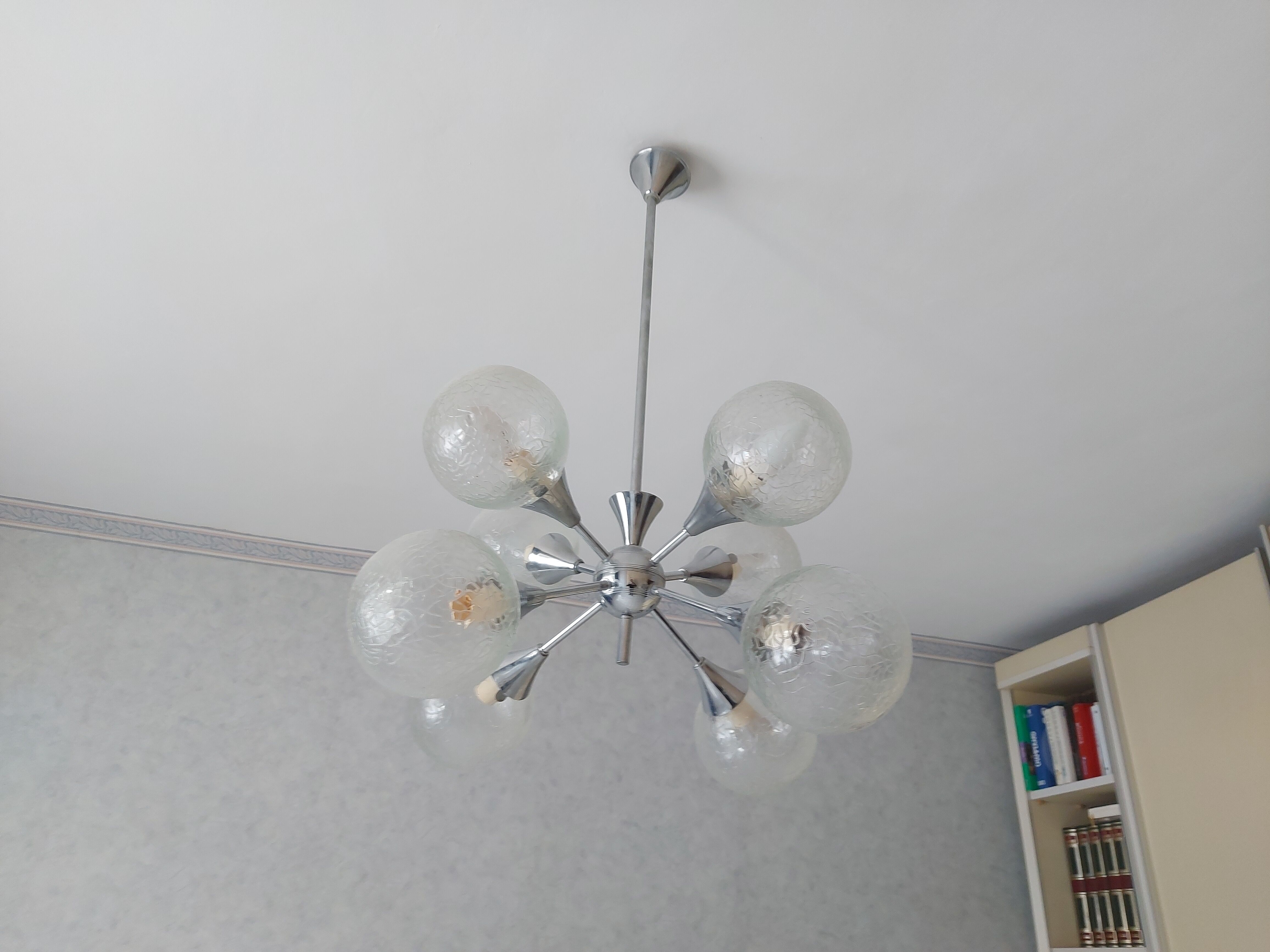 Vintage sputnik chandelier 70'S , 8 lights