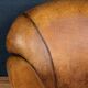 Vintage 20thc pair of dutch leather club chairs c.1980