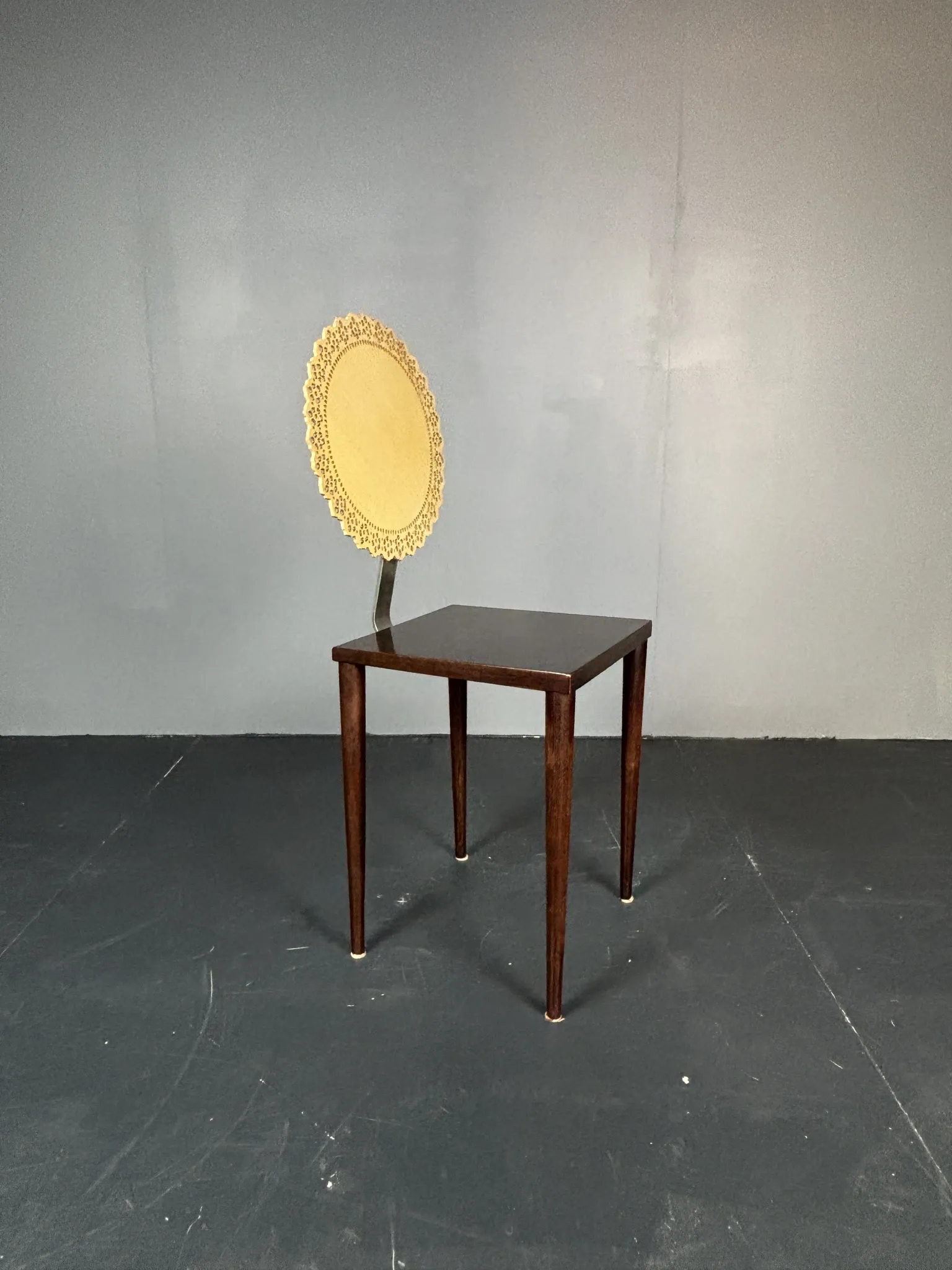 Sculptural Italian Tatlim side chair or dining chair, Marco Mencacci, 1990s
