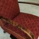 Pair of H410 Type C burgundy armchairs by Jindrich Halabala for Thonet