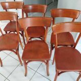 Series of 6 Baumann bistro chairs