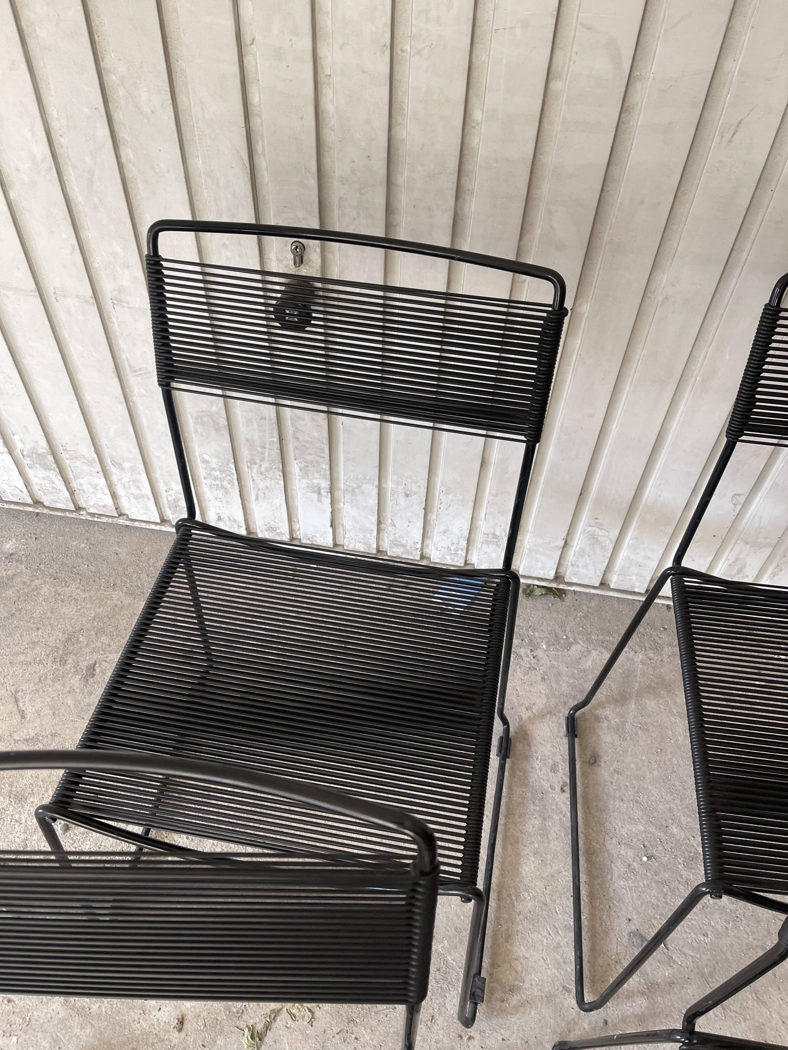 Set of Spaghetti chairs by Giandomenico Belotti