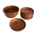 Lot 6 assiettes et saladier