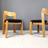 Vintage brutalist dining chairs, set of 6