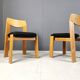 Vintage brutalist dining chairs, set of 6