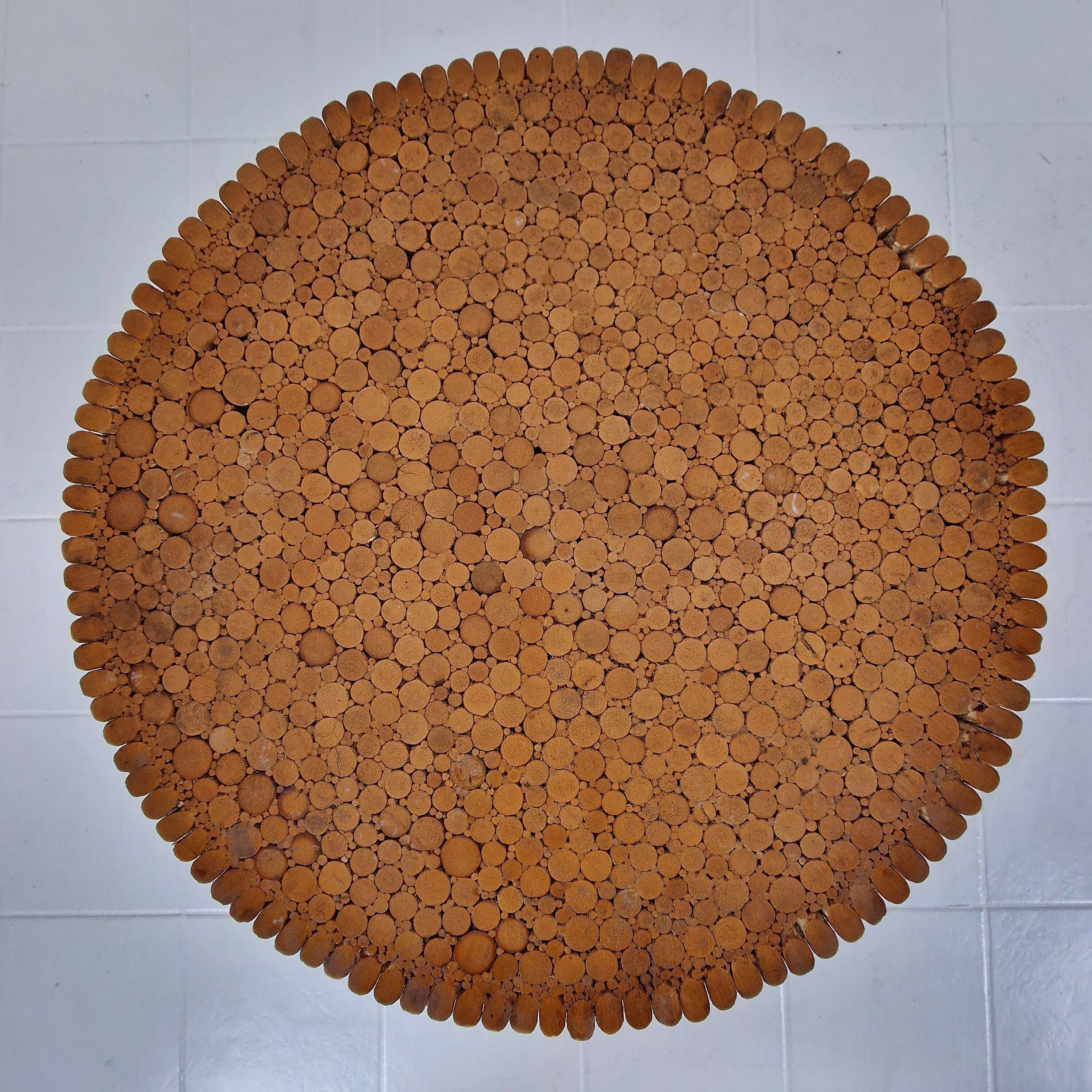 Table basse en bambou en forme de gerbe de blé par McGuire, États-Unis, vers 1970