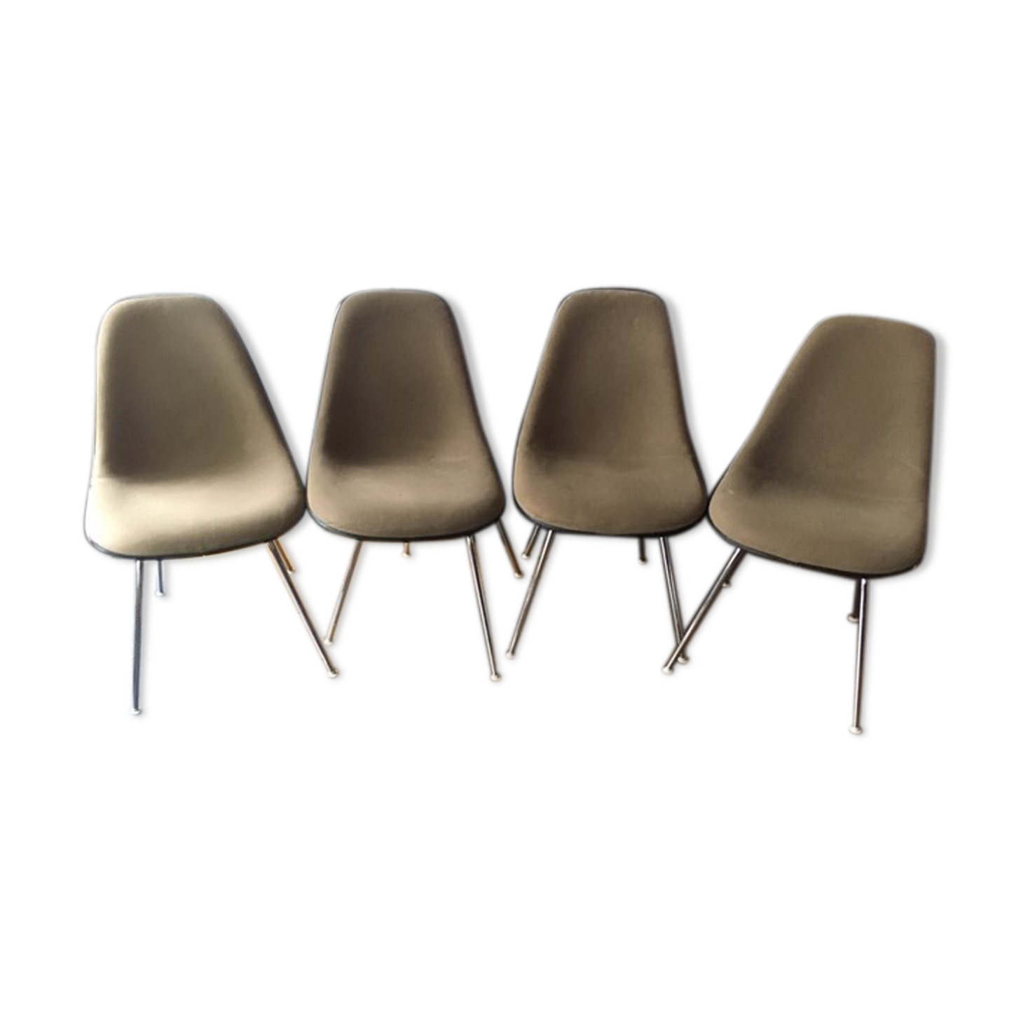 Series of 4 chairs DSX Charles Eames for Herman Miller, 1970