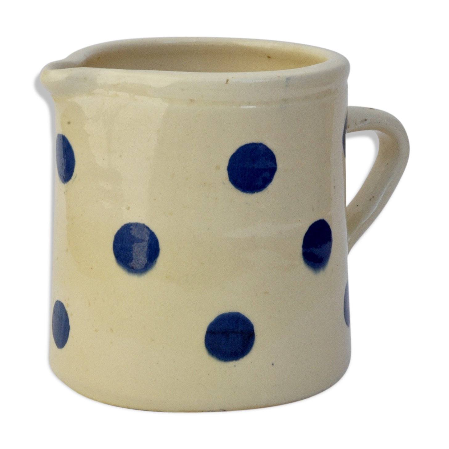 Pitcher pottery blue peas Savoyarde