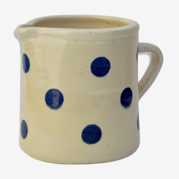 Pitcher pottery blue peas Savoyarde