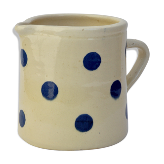 Pitcher pottery blue peas Savoyarde