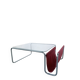 Table basse moderniste Bauhaus en acier tubulaire