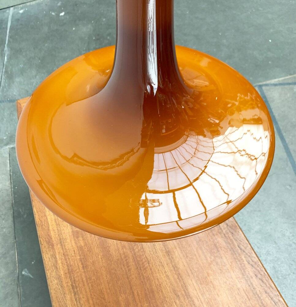 Mid-century glass tulip pendant by Peill & Putzler, 1960s.