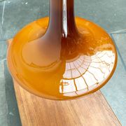 Mid-century glass tulip pendant by Peill & Putzler, 1960s.