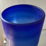 Vintage vase in two-tone glass paste