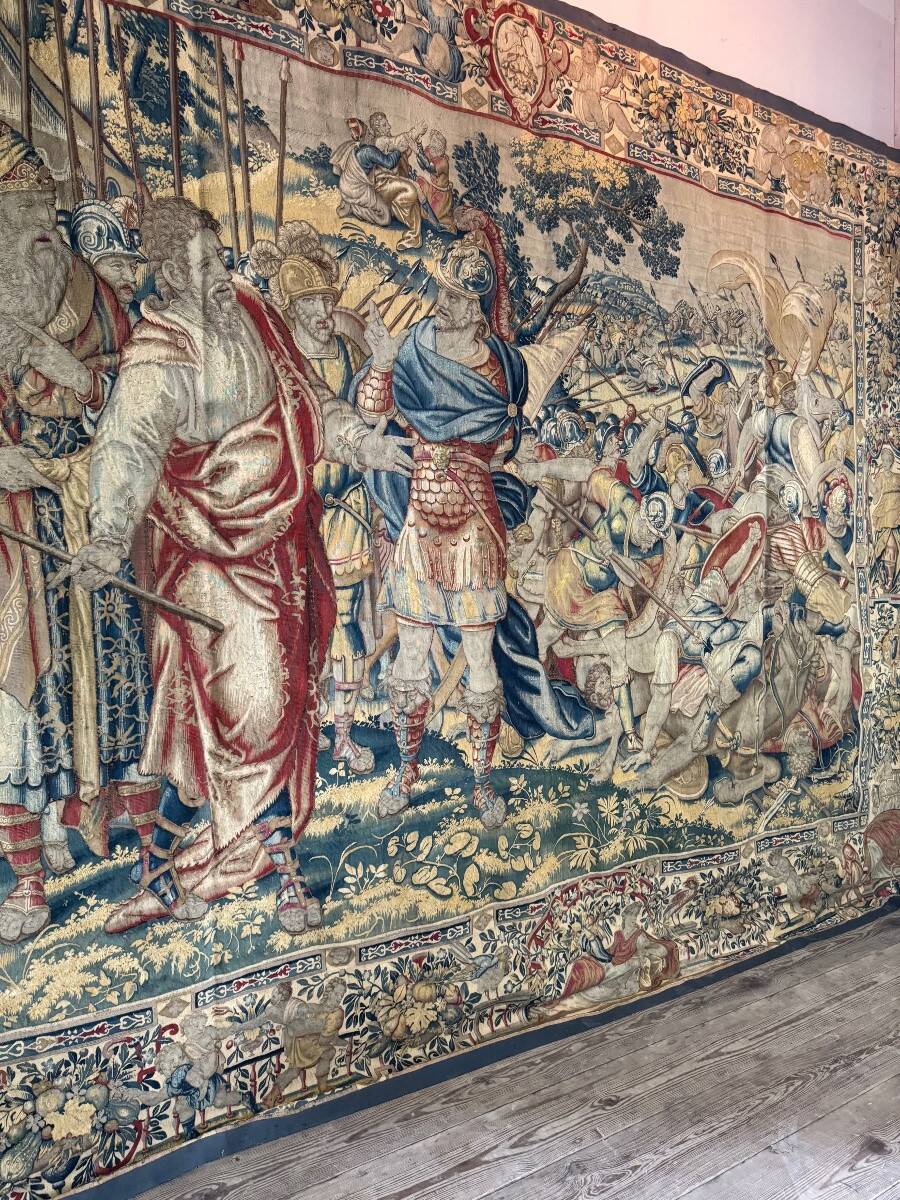 Brussels tapestry, battle scene, second half of the 16th century