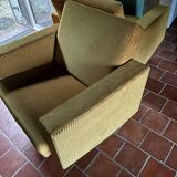 Pair of 1950s Pierre Guariche style armchairs