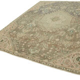 Handmade Vintage Decorative Large Area Beige Rug  236x333cm