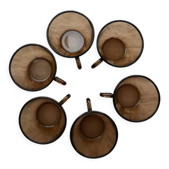 Set of 6 Vereco coffee cups