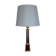Lampe de table moderniste rouge catalina et tube en laiton, italie, années 1960