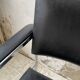 Pair of chrome office chairs